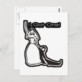 Funny bruiloft ik heb er één. briefkaart (Voorkant / Achterkant)