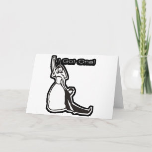 Funny bruiloft ik heb er één. kaart