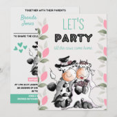 Funny bruiloft Uitnodiging met Koeien (Voorkant / Achterkant)