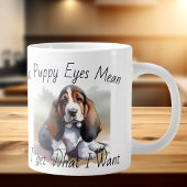 FUNNY Bruine Witte HONDEN Watercolor Speciale Mok