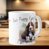 FUNNY Bruine Witte HONDEN Watercolor Speciale Mok