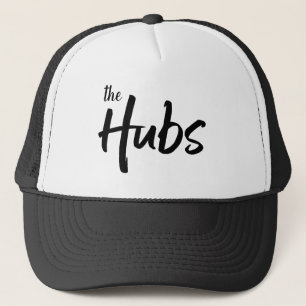 Funny Brush Script Typografie voor hem Trucker Pet