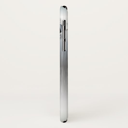 Funny Brushed Metal and Bullet Holes Case-Mate iPhone Case (Achterkant/links)