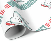 Funny Brushing Teeth Cadeaupapier (Rol Hoek)