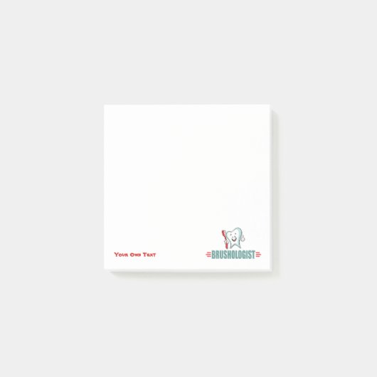 Funny Brushing Teeth Post-it® Notes (Voorkant)