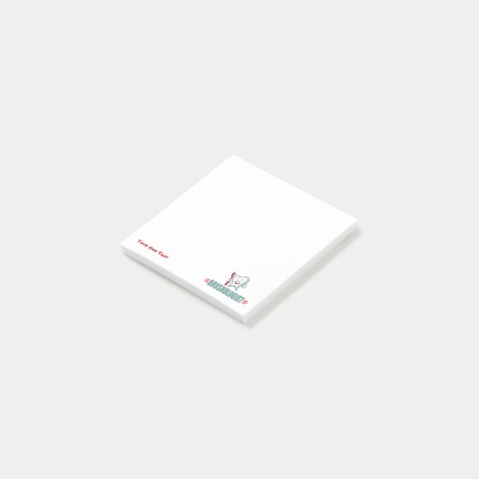 Funny Brushing Teeth Post-it® Notes (Schuin)