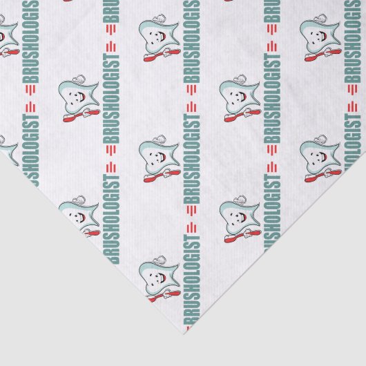 Funny Brushing Teeth Tissuepapier (Detail)