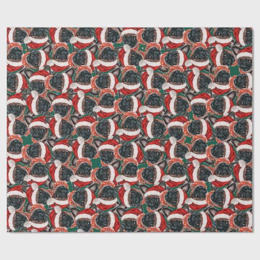 Funny Brussels Griffon Kerstmis Cadeaupapier (Vlak)