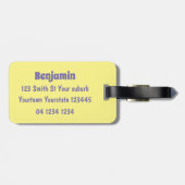 Funny Brussels spruitgroenten cartoon Bagagelabel (Achterkant horizontaal)