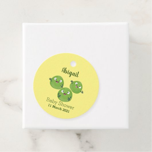 Funny Brussels spruitgroenten cartoon Bedankjes Labels (In situ)