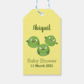 Funny Brussels spruitgroenten cartoon Cadeaulabel (Achterkant)