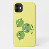 Funny Brussels spruitgroenten cartoon Case-Mate iPhone Case (Achterkant)