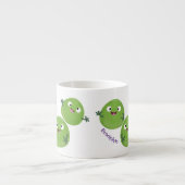 Funny Brussels spruitgroenten cartoon Espresso Kop (Voorkant)