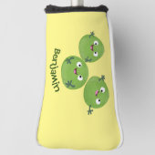 Funny Brussels spruitgroenten cartoon Golfheadcover (Draai 90)