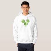 Funny Brussels spruitgroenten cartoon Hoodie (Voorkant volledig)