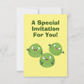 Funny Brussels spruitgroenten cartoon Kaart (Achterkant)