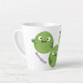 Funny Brussels spruitgroenten cartoon Latte Mok (Linkerhoek)
