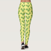 Funny Brussels spruitgroenten cartoon Leggings (Achterkant)