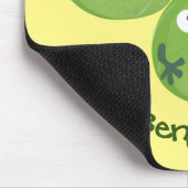 Funny Brussels spruitgroenten cartoon Muismat (Hoek)