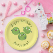 Funny Brussels spruitgroenten cartoon Papieren Bordje (Feest)