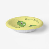 Funny Brussels spruitgroenten cartoon Papieren Kommen (Gebogen)