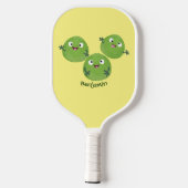 Funny Brussels spruitgroenten cartoon Pickleball Paddle (Achterkant)