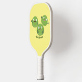 Funny Brussels spruitgroenten cartoon Pickleball Paddle (Links)