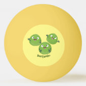 Funny Brussels spruitgroenten cartoon Pingpongbal (Achterkant)