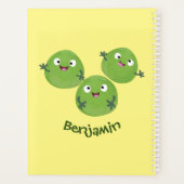 Funny Brussels spruitgroenten cartoon Planner (Achterkant)