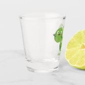 Funny Brussels spruitgroenten cartoon Shot Glas (Links)