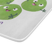 Funny Brussels spruitgroenten cartoon Snijplank (Hoek)