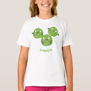 Funny Brussels spruitgroenten cartoon T-shirt