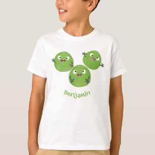 Funny Brussels spruitgroenten cartoon T-shirt