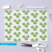 Funny Brussels spruitgroenten cartoon Tissuepapier (Craft)