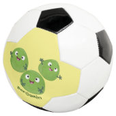 Funny Brussels spruitgroenten cartoon Voetbal (Drie kwart)