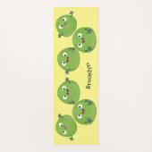 Funny Brussels spruitgroenten cartoon Yogamat (Voorkant)