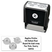 Funny Brussels spruitgroenten Zelfinktende Stempel (In situ)