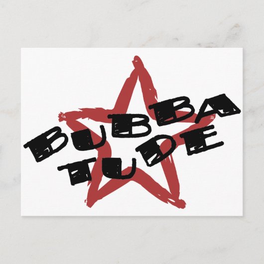 Funny Bubba Attitude Briefkaart (Voorkant)
