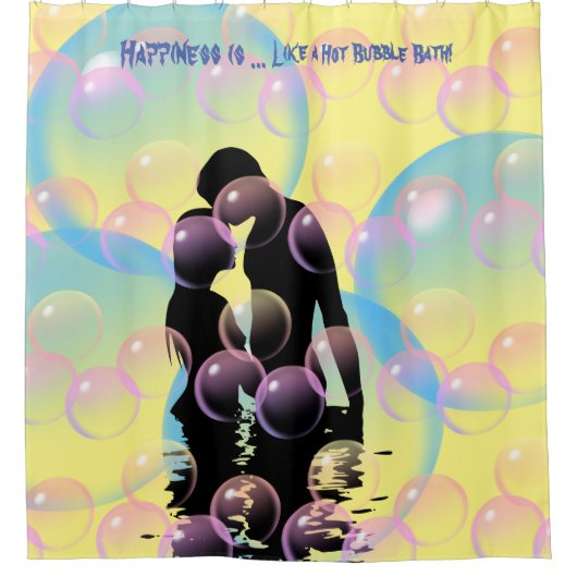 Funny - Bubble Bath - Lover Douchegordijn (Voorkant)
