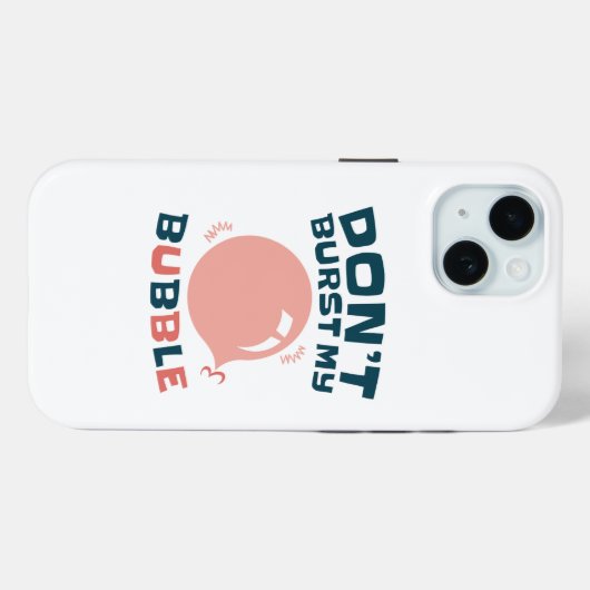 Funny Bubble Gum Bubblegum, barst mijn bubbeltje n Case-Mate iPhone Case (Achterkant (horizontaal))