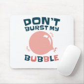 Funny Bubble Gum Bubblegum, barst mijn bubbeltje n Muismat (Met muis)
