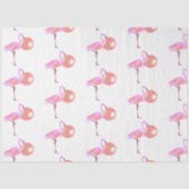 Funny Bubble Gum Flamingo Bgloing Bubble Tissuepapier (Voorkant)