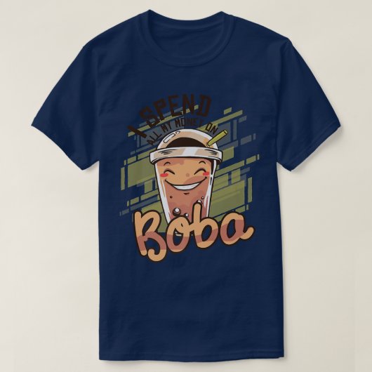 Funny Bubble Tea Boba Tea 932 T-shirt (Design voorkant)