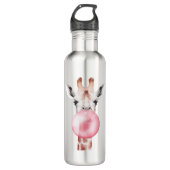 Funny Bubblegum Giraffe Waterfles (Voorkant)