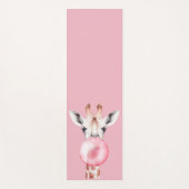 Funny Bubblegum Giraffe Yogamat (Voorkant)