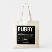 Funny Bubby Definition Grandma Moederdag Gifts Tote Bag (Achterkant)