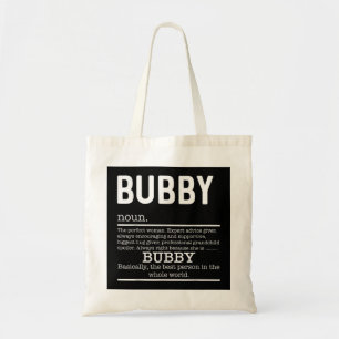 Funny Bubby Definition Grandma Moederdag Gifts Tote Bag