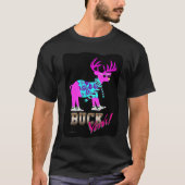 Funny Buck Ja Neon Reindeer T-shirt (Voorkant)