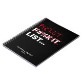 Funny Bucket List Couples Adventure Keepomwille Notitieboek (Linkerzijde)