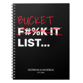 Funny Bucket List Couples Adventure Keepomwille Notitieboek (Voorkant)